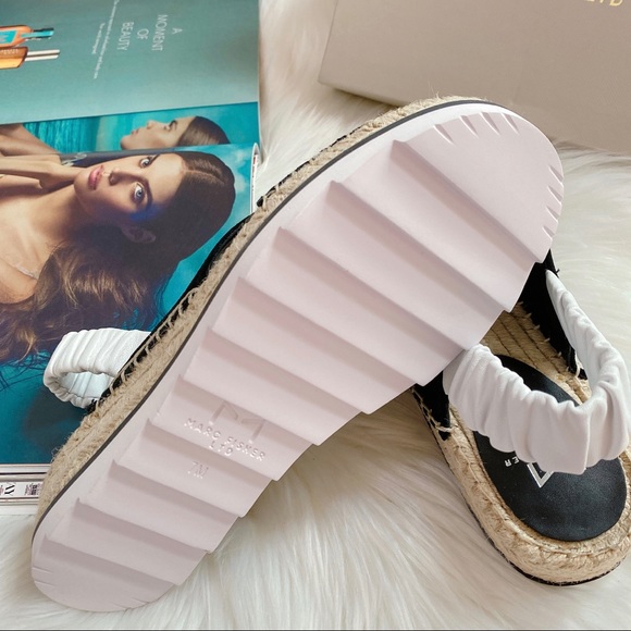 MARC FISHER LTD Pella Sandal - Black/white - Picture 8 of 12
